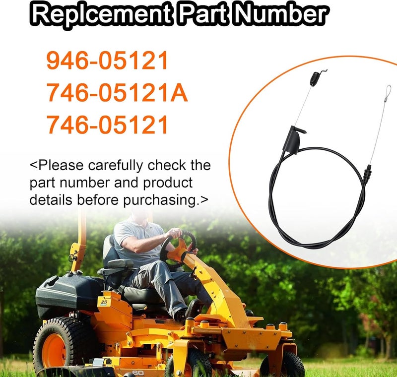repustor 946-05121A Speed Drive Cable Replacement TroyBilt and Cub CadetRear Wheel Drive Mower, Compatible with M320 TB390ES TB380ES TB370 TB360 SP21S-H SP21SE SP21S SP21HW-H SP105 M310 SC500Z SC500EZ - Image 4